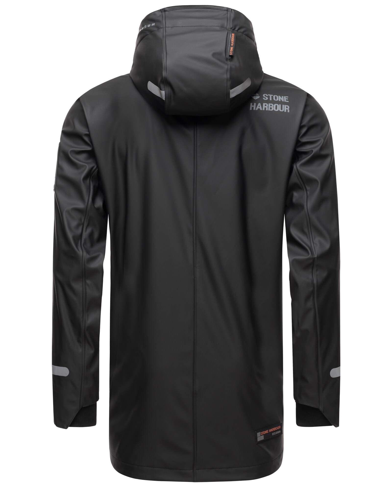 STONE HARBOUR Herren Outdoor Regenjacke Wasserdicht Anorak Parka Mantel mit Kapuze Tamio