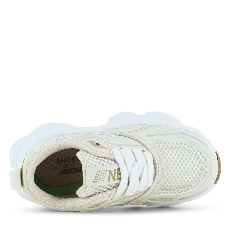 Shoesme beige-goldene Sneaker