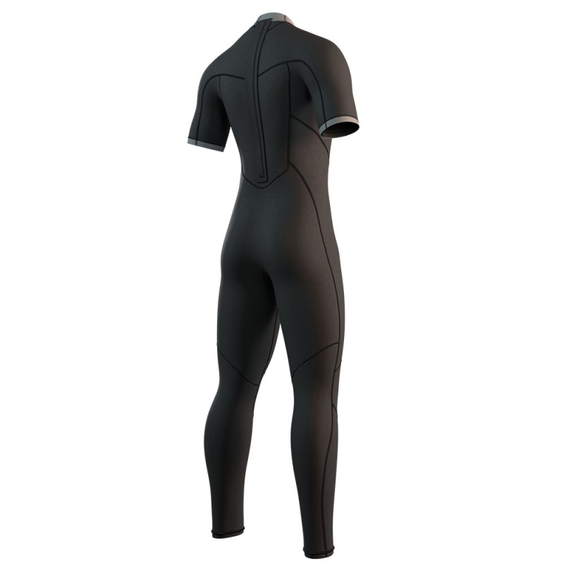 Combinaison neoprene mystic brand flatlock ss 3-2 backzip noir