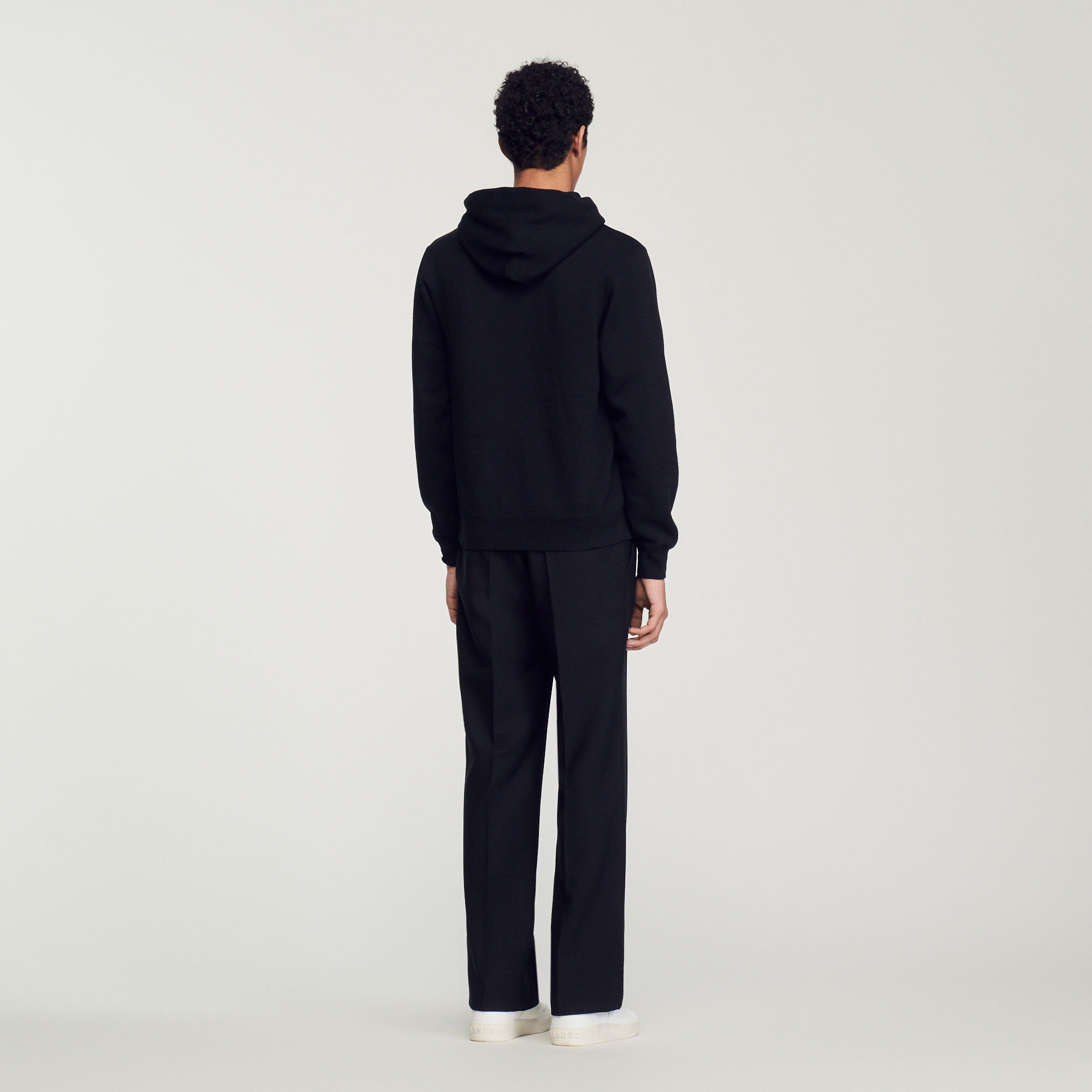 Hoodie Homme brode en coton biologique