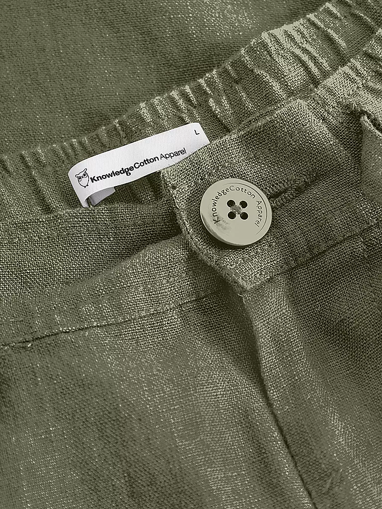 KNOWLEDGE COTTON APPAREL Shorts FIG  olive