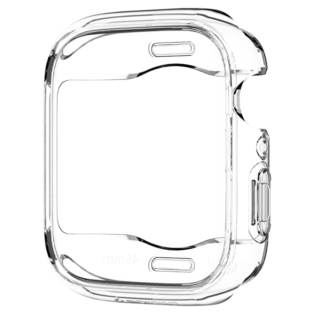 Apple Watch (45mm) Ultra Hybrid Gummi Bumper Hülle   Display Schutzfolie (ACS04180) - Transparent
