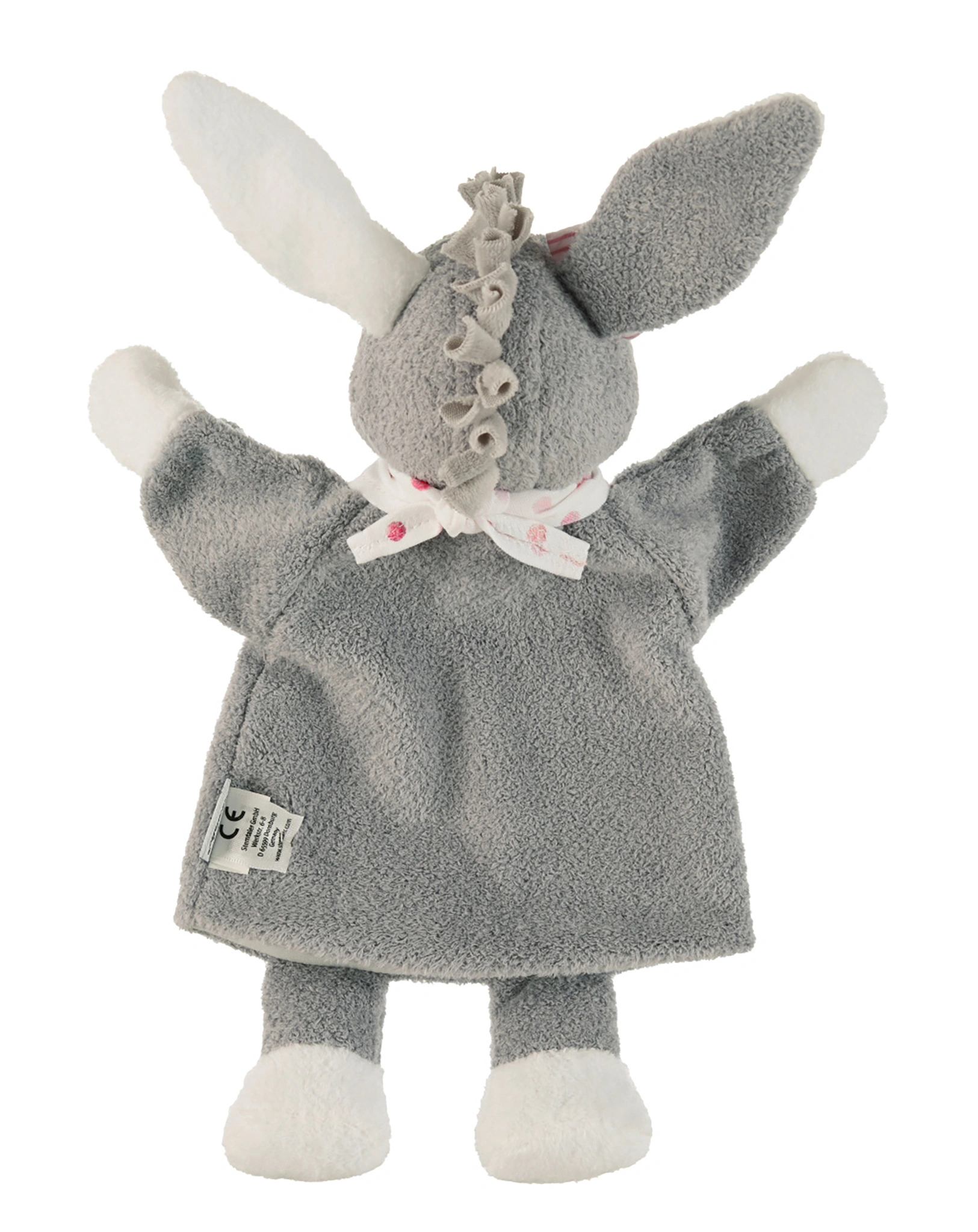 Handpuppe EMMI GIRL (34cm) in grau
