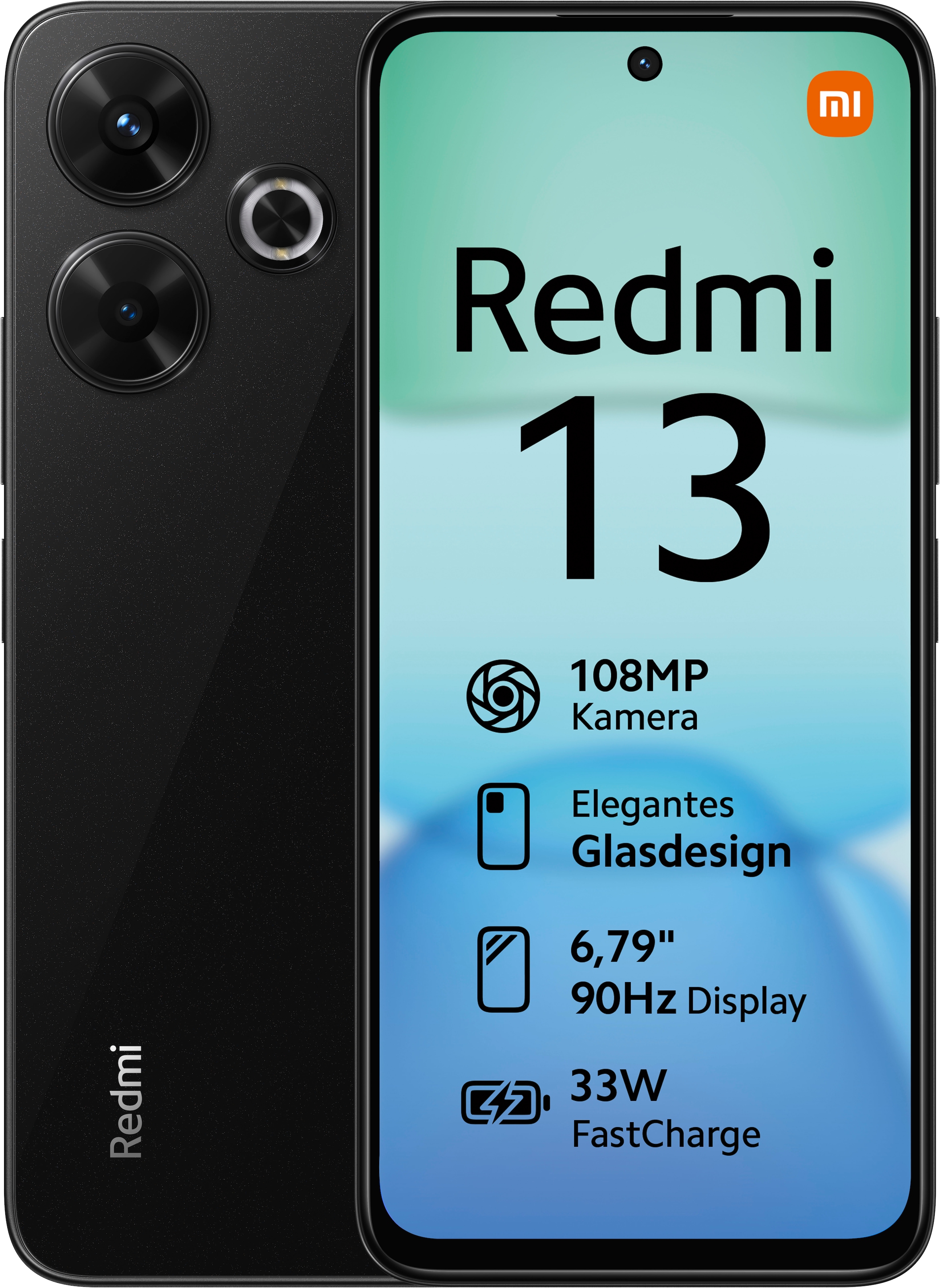 Xiaomi Smartphone »Redmi 13 6+128 GB« midnight black