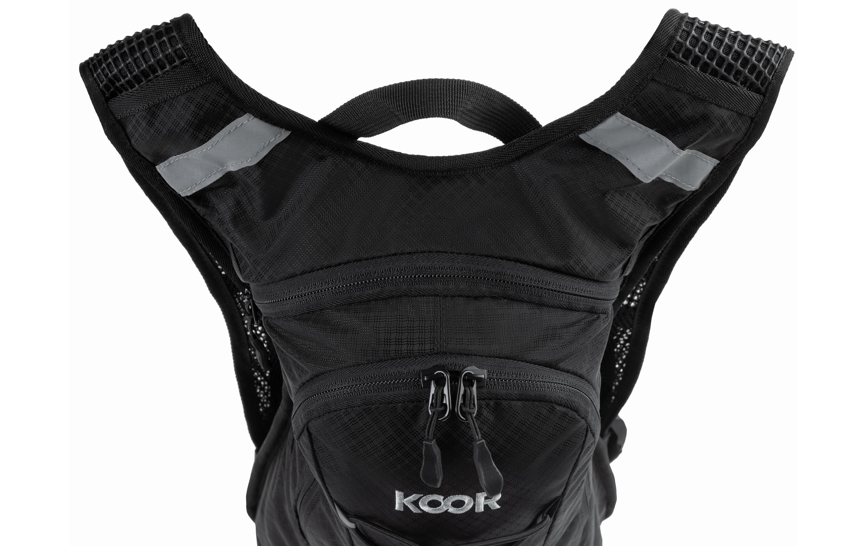 Rucksack Leenza 6 l, SchwarzFunktionaler und bequemer Bikerucksack
