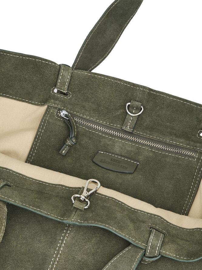 Becksöndergaard Suede Veg Aubrey Bag Army