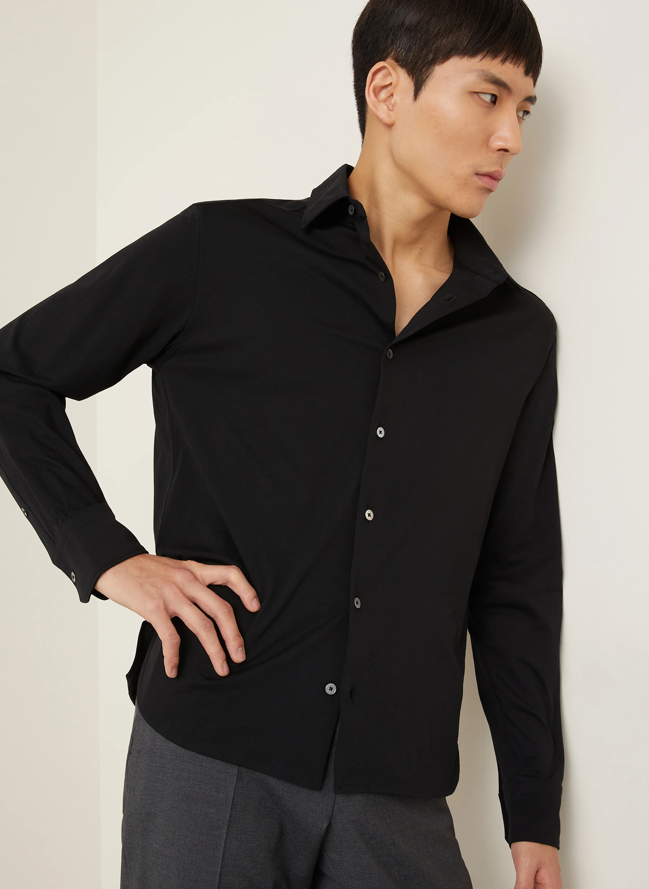 ZEGNA Jerseyhemd Regular Fit