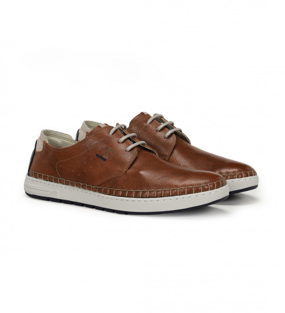 Sapatos de couro azul marinho Fluchos Lester