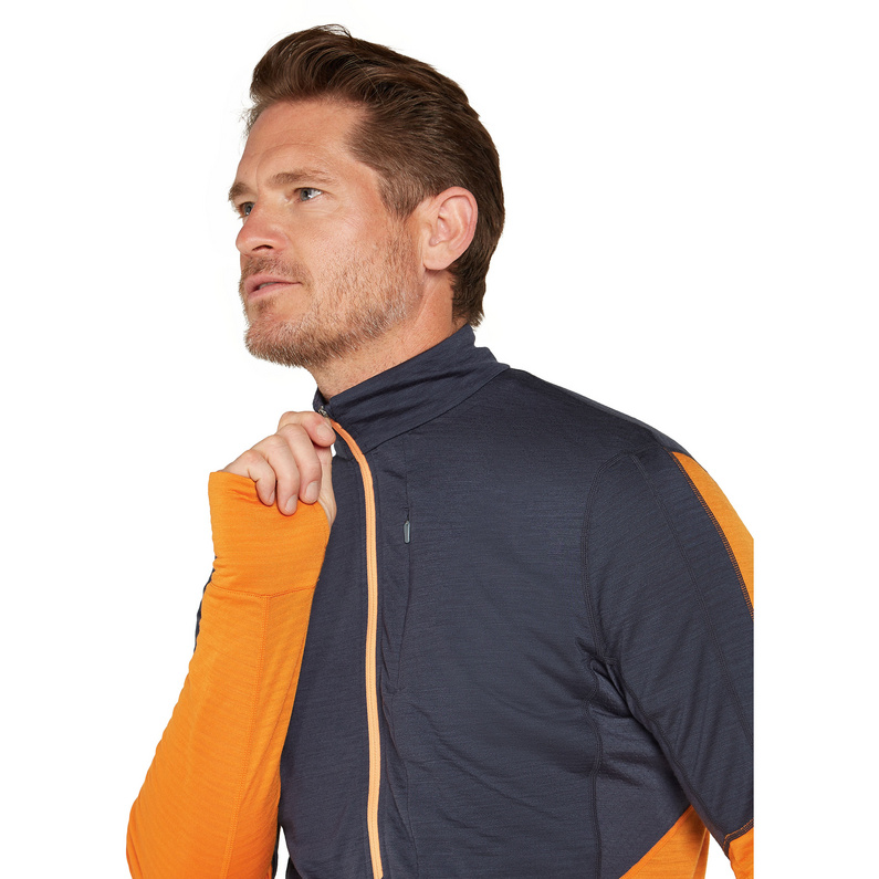 Icebreaker Herren 200 Realfleece Descender Half Zip Longsleeve