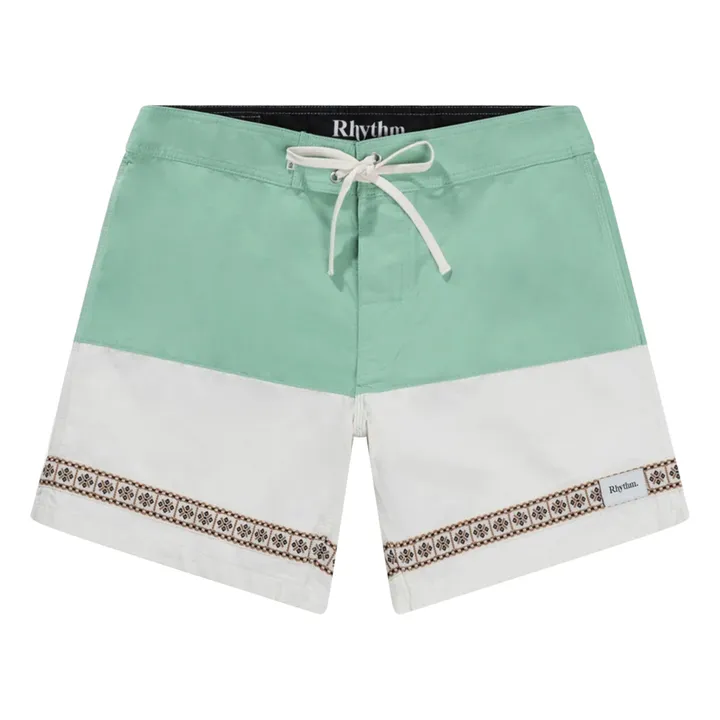 Rhythm Short de Bain Heritage Splice | Vert