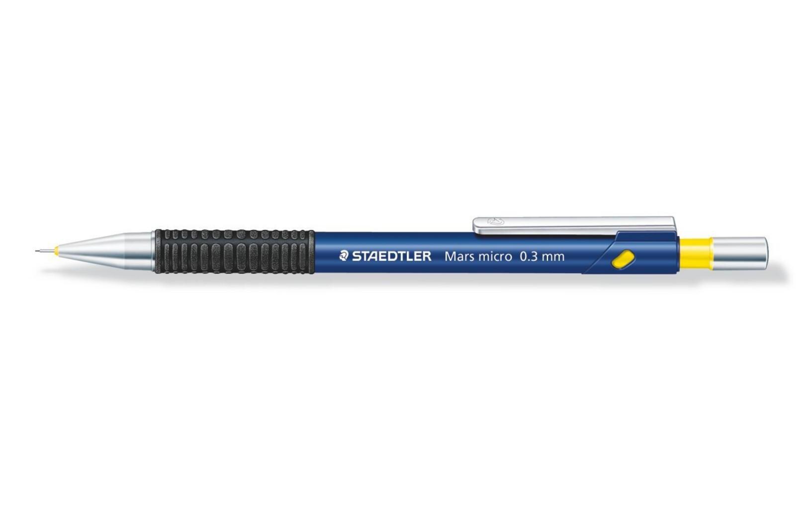 Minenbleistift Mars micro Blau, 0.3 mmDruckbleistift mit Radierer