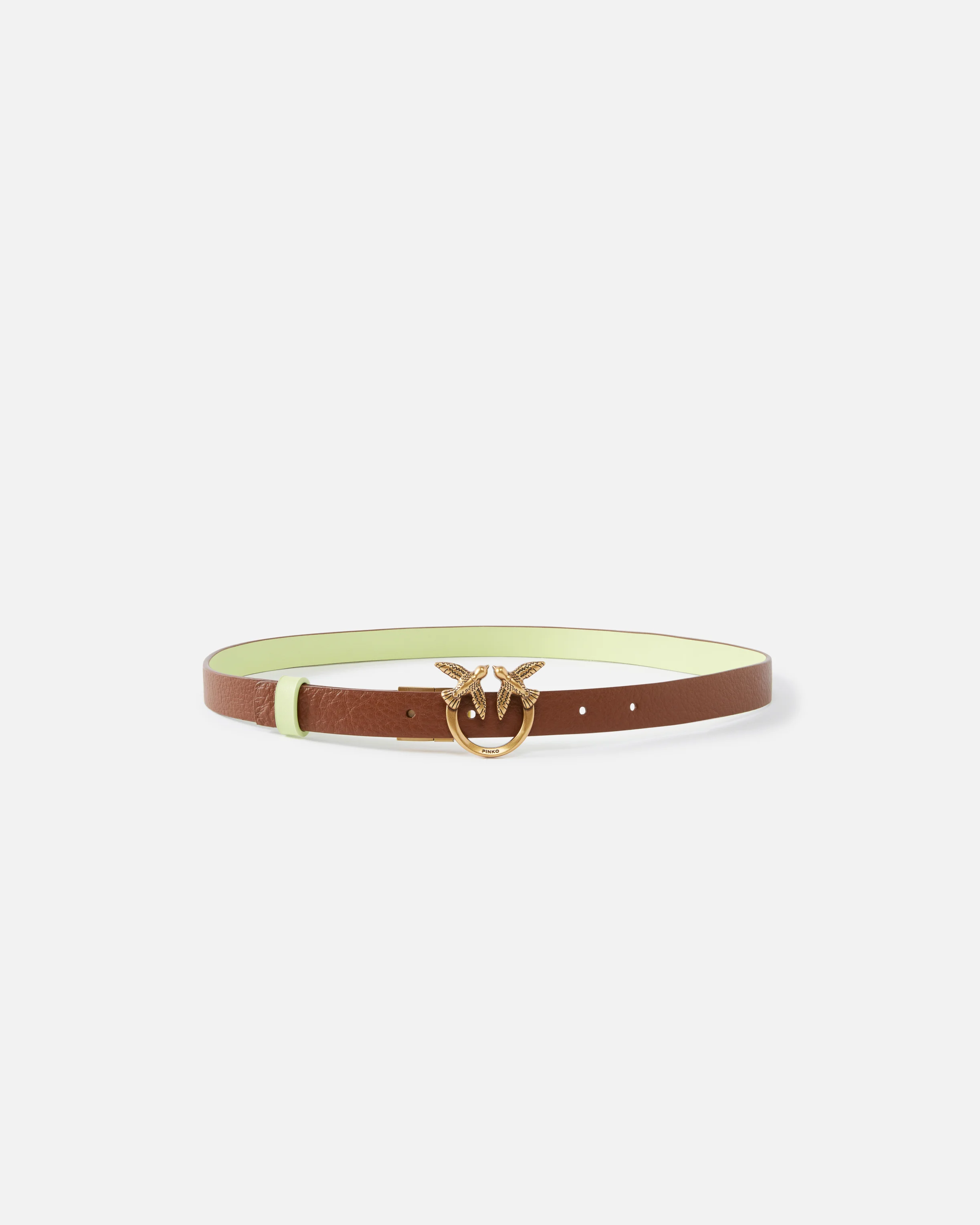 Ceinture fine réversible | Marron