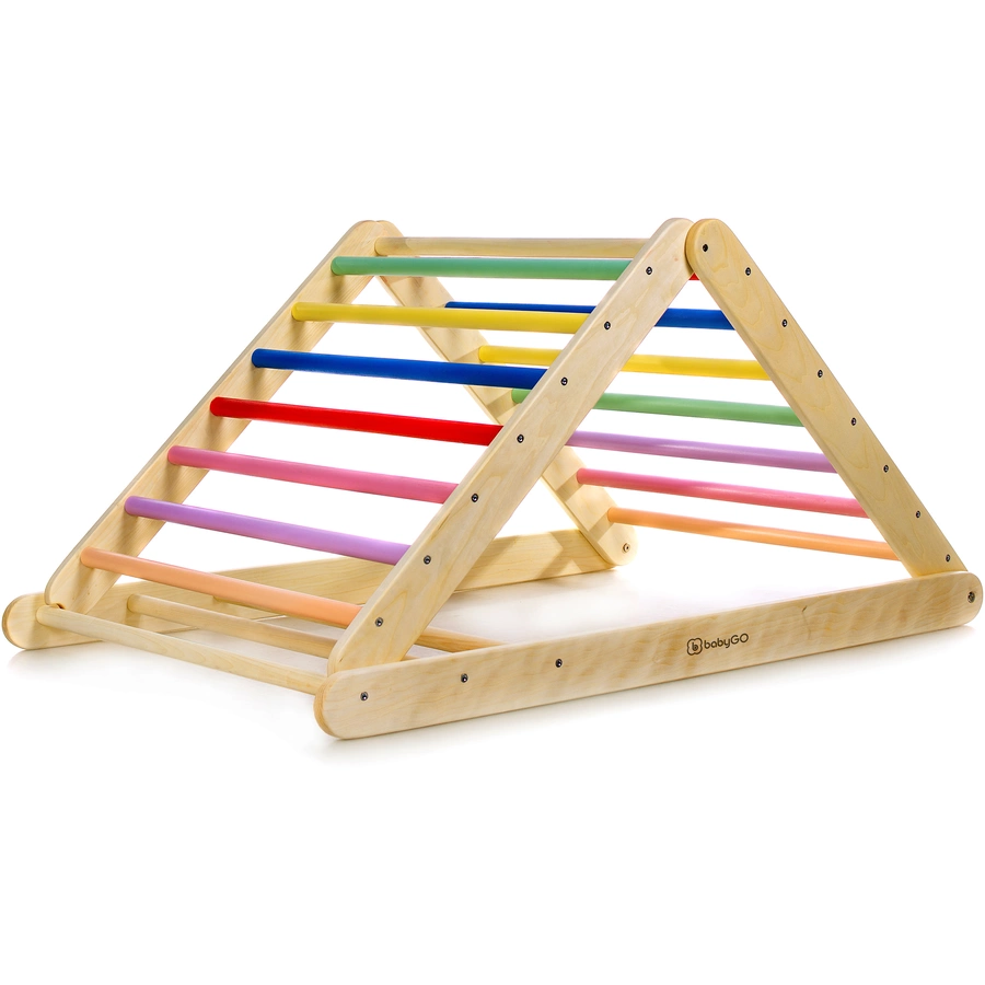 babyGO Kletterdreieck XXL Woodland, bunt