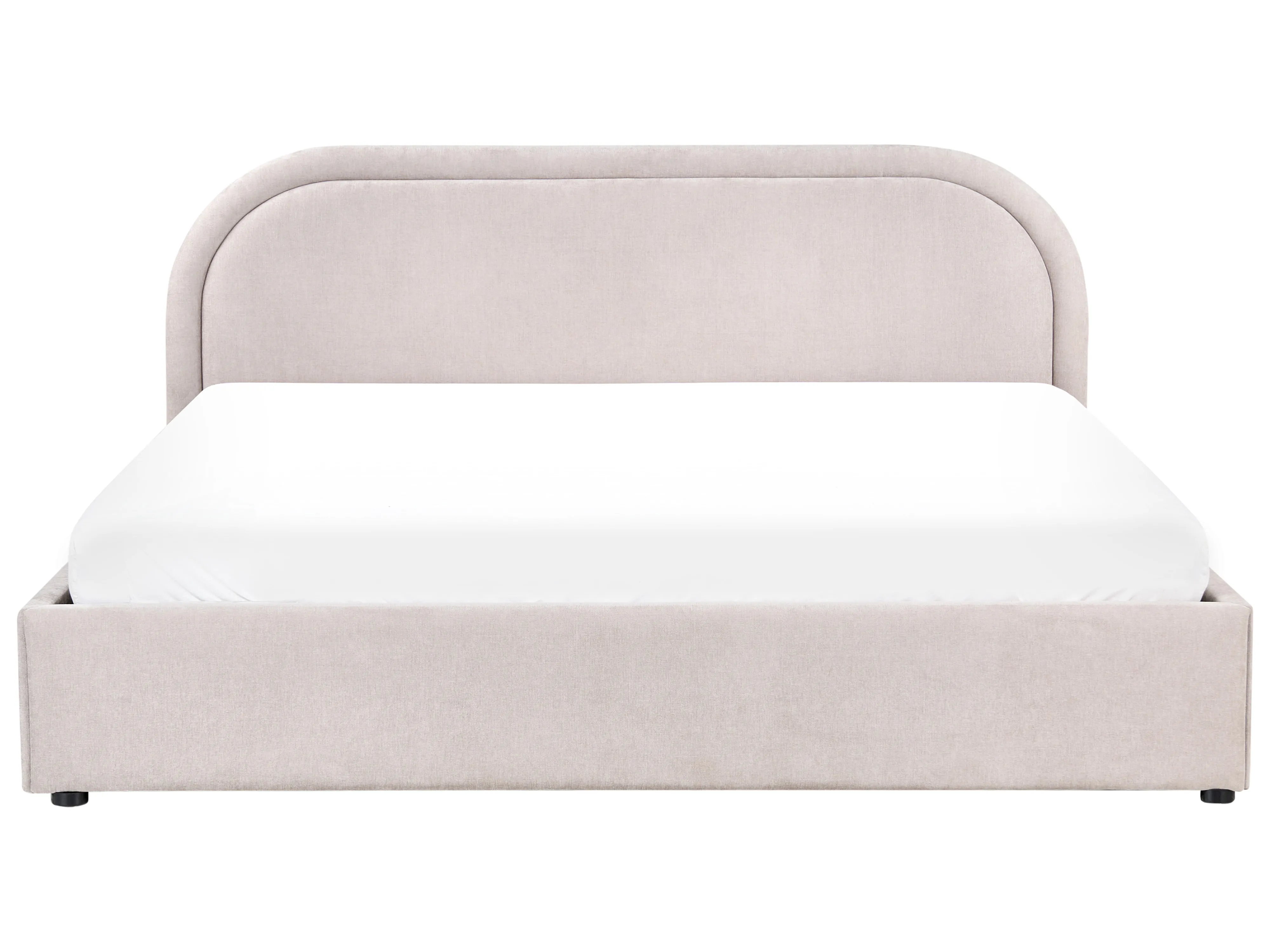 Bed met opbergruimte Chenille QUILLIEN 180 x 200 cm Taupe