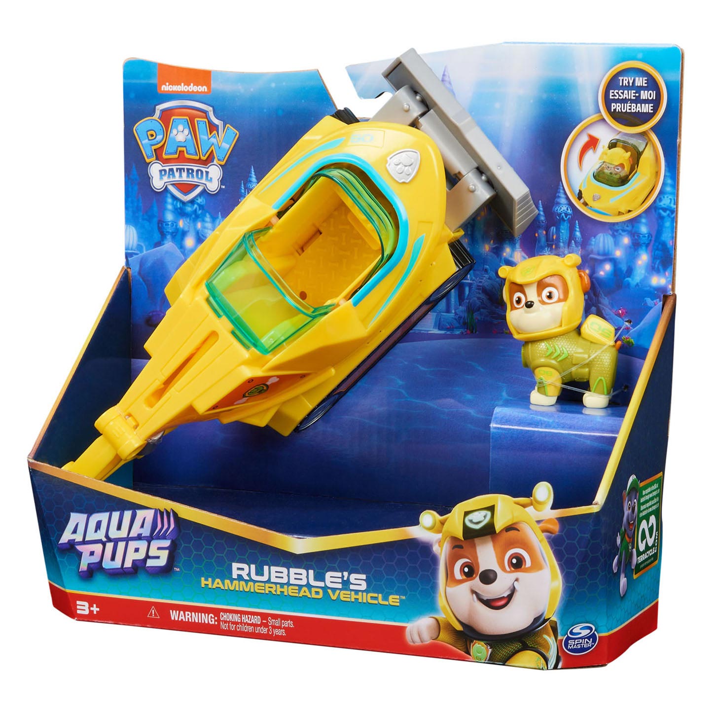 PAW Patrol Aqua Pups Rubble Deluxe Voertuig
