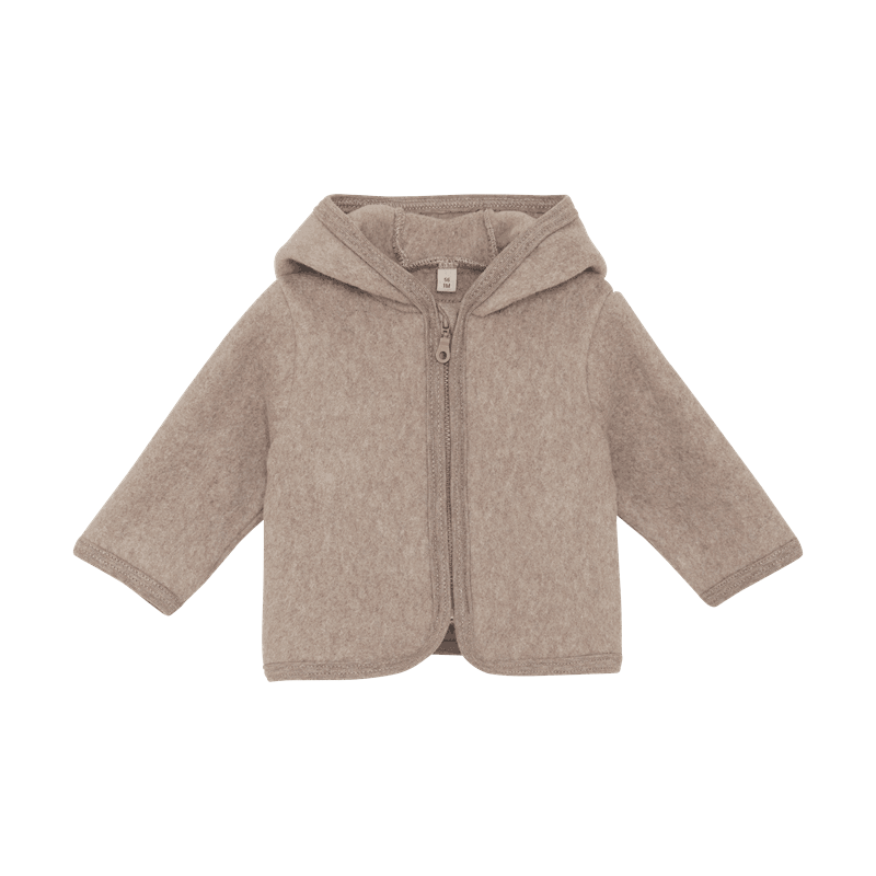 Jacket Ears Cotton Fleece Savannah Melange - Huttelihut - Rumpetroll