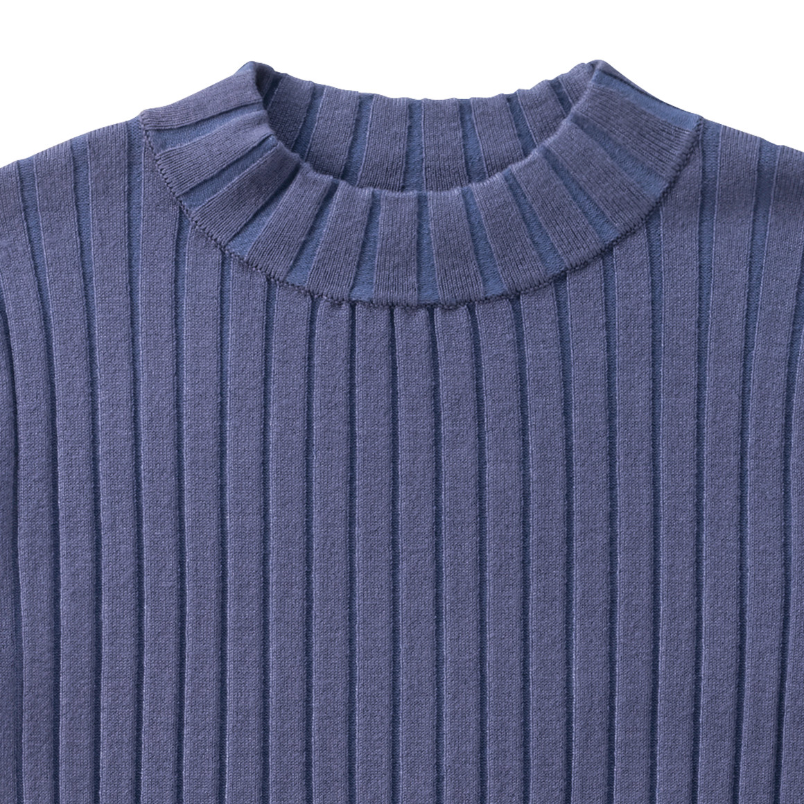 Beatwear Mädchen Langarmshirt in Ripp-Optik blau