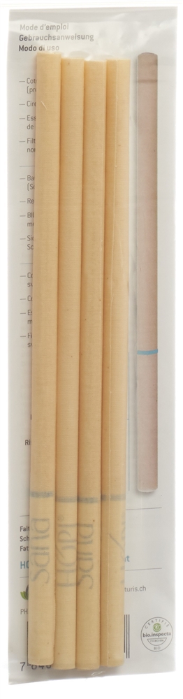 Hopisana Ohrenkerzen blau Geräusche 4 Stk