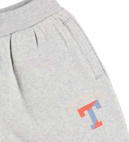 Tommy Hilfiger Jogginghosen - T Varsity - Neu Light Grey Heather