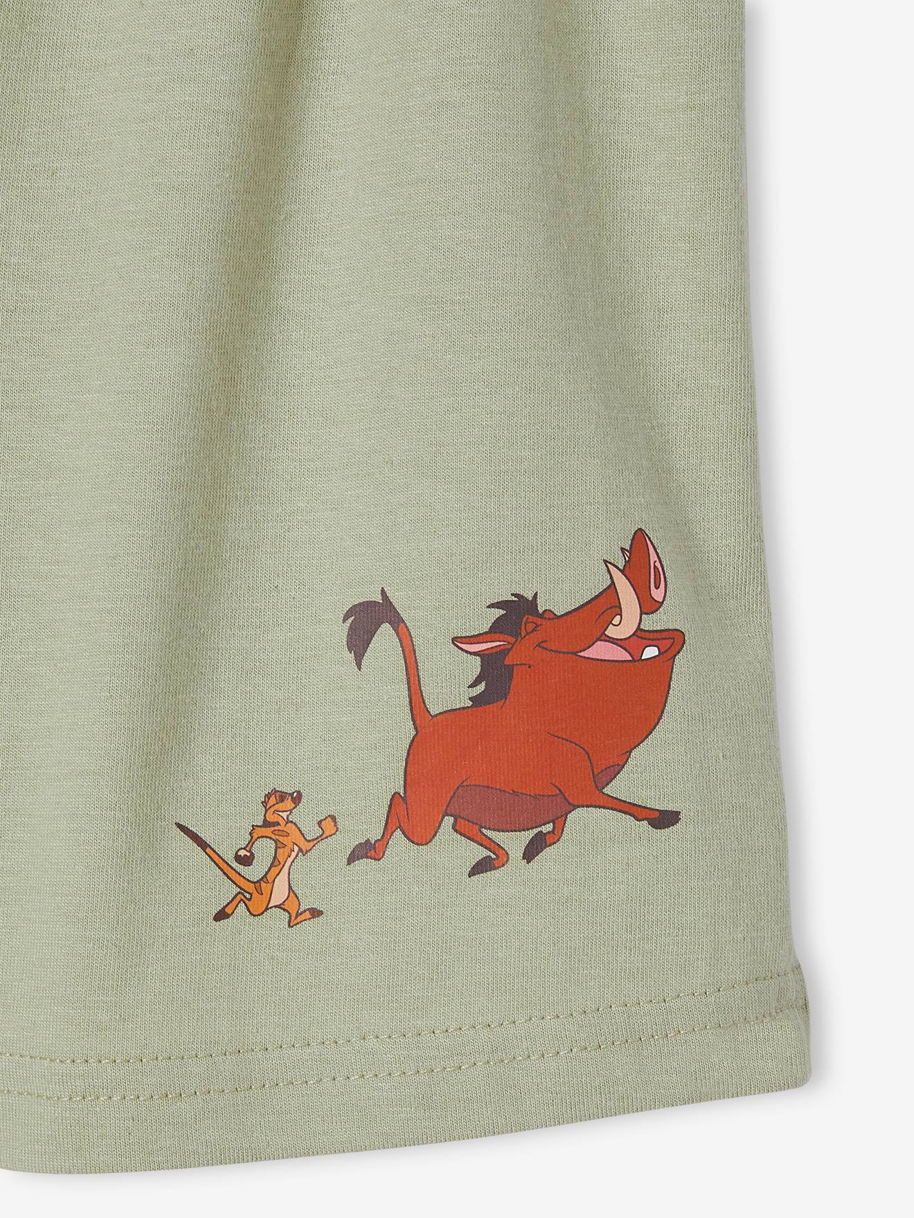 Pijama infantil DS® do Rei Leão com shorts, verde salgueiro.