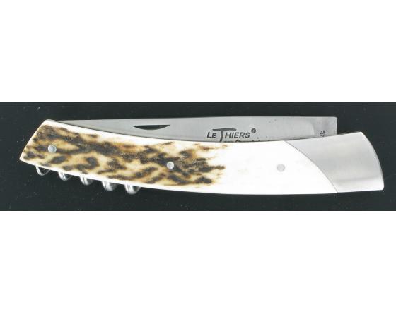 Grand Cru Carbone BOIS DE CERF Couteau de Poche Le Thiers par Chambriard