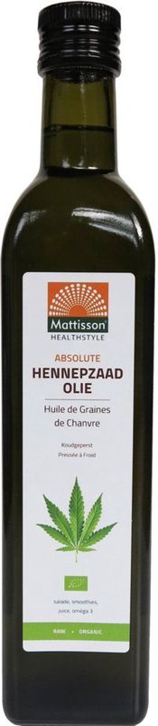 Mattisson Biologische Hennepzaadolie - NL-BIO-01 - 500 ml
