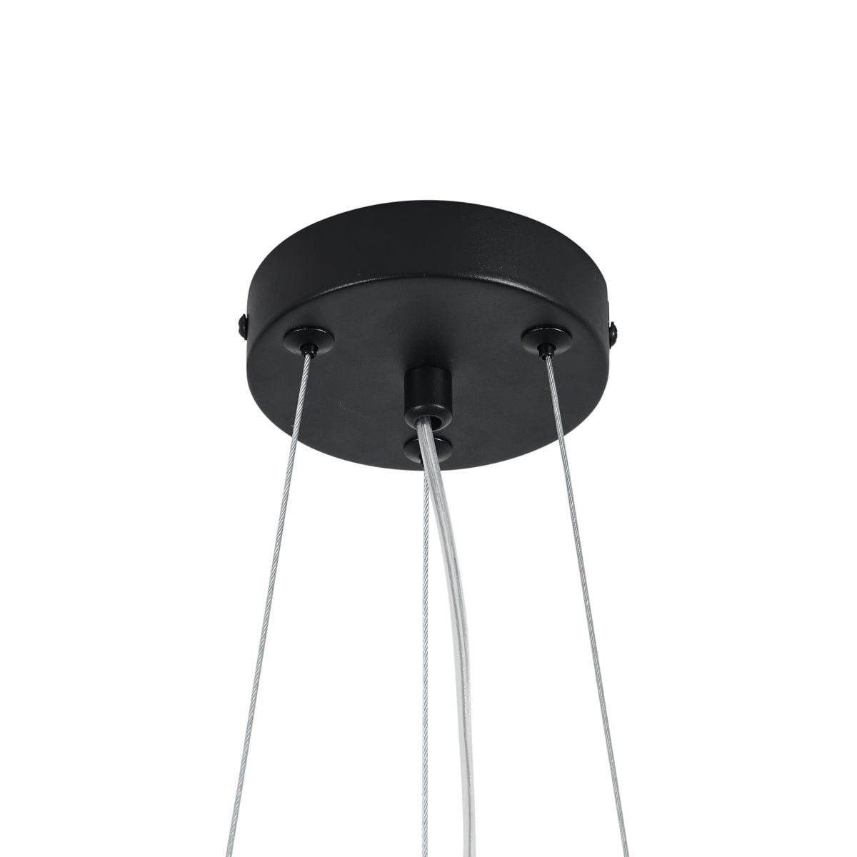 Bohemian hanglamp zwart met gekleurde bloemen blauw en wit - Flower Power