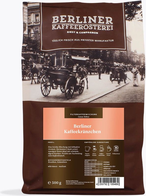 Berliner Kaffeerösterei - Berliner Kaffeekränzchen - Gemalen Koffie - 500g