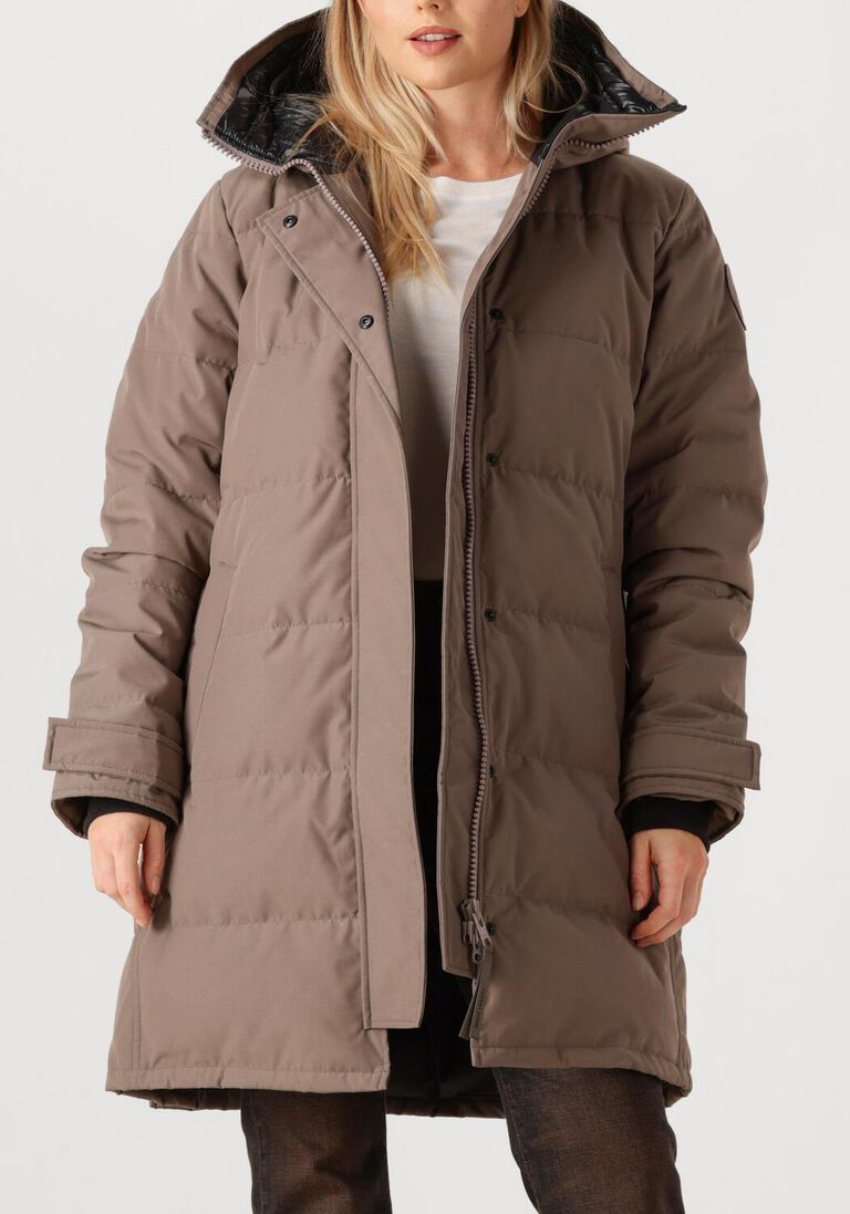 taupe canada goose gewatteerde jas shelburne parka cr