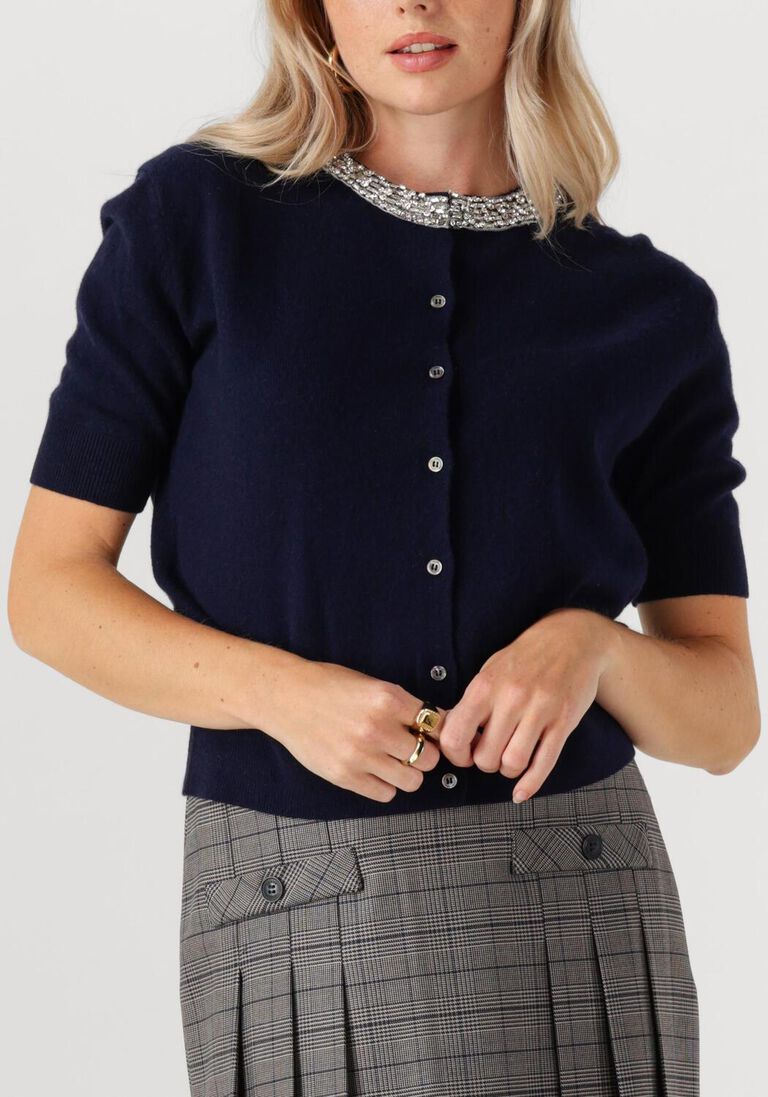 donkerblauwe janice vest moon