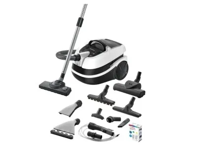 Bosch Serie | 4 AquaWash&Clean BWD421PRO - Støvsuger - beholder - pose / uden pose - hvid/sort