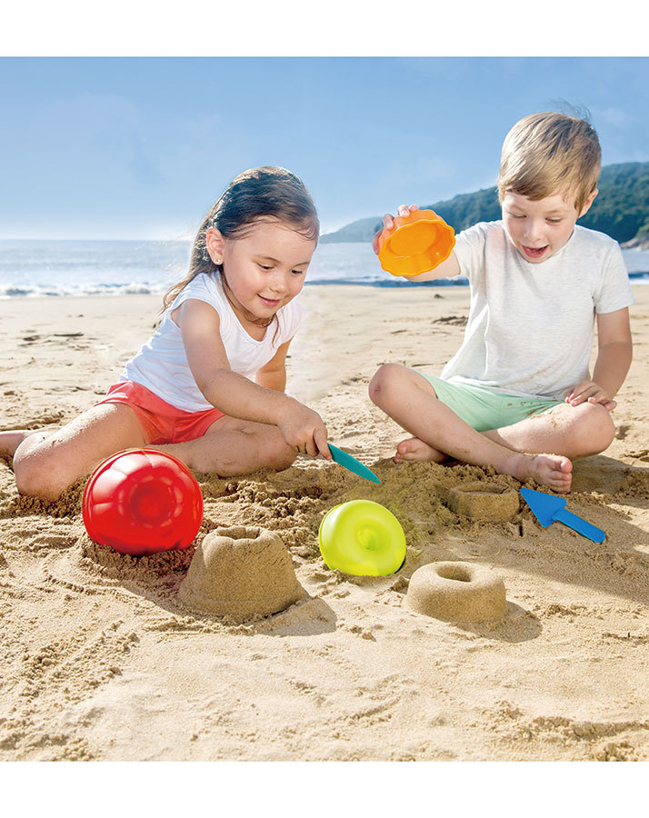 Sandformen BACKSTUBE 5-teilig in bunt