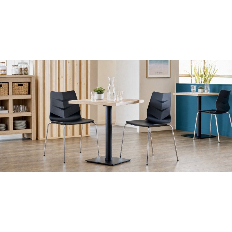 Chaise KLASS - pieds métal chromé