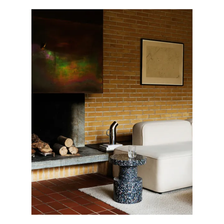Normann Copenhagen Tabouret Bit en plastique recyclé | Noir