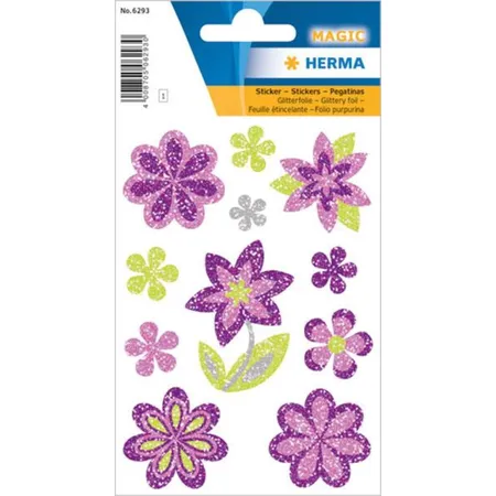 HERMA Schmucketikett Magic Blumen Diamond