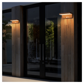 solar wandlamp Noia 600 lumen met dag/nacht- en bewegingssensor