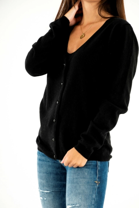gilets cardigans ellemme italia 3644 noir