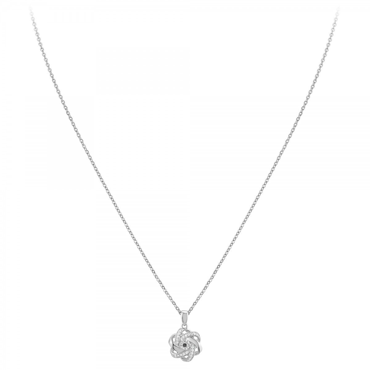 Collier SC Crystal orné d'un véritable diamant noir