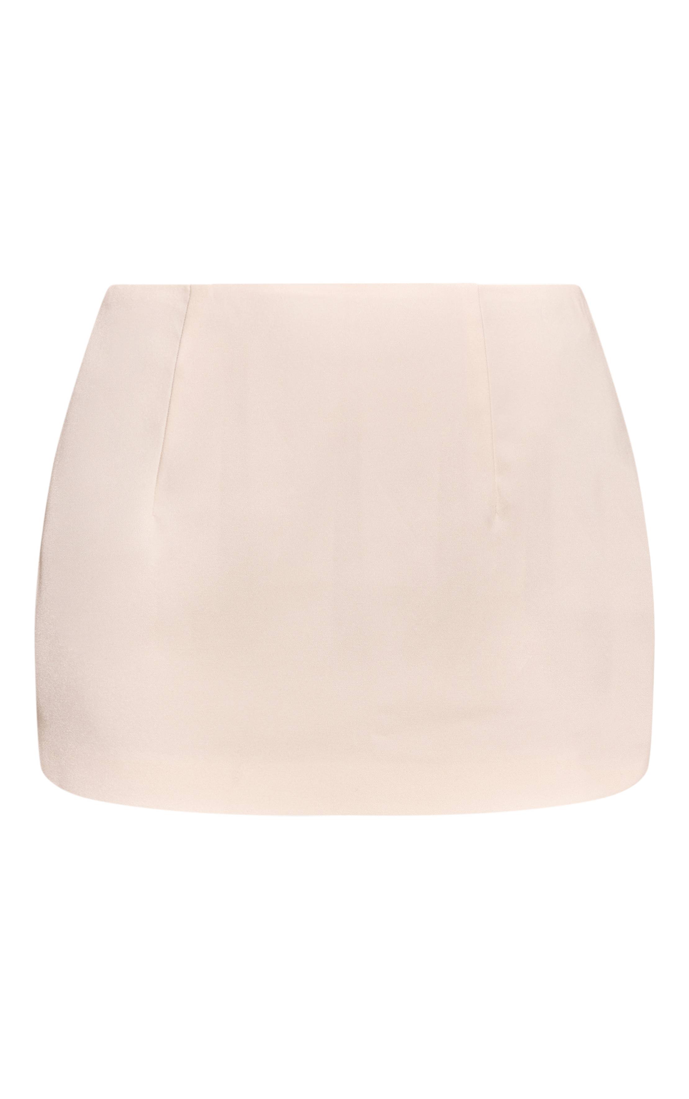 Crème Ensemble Jupe Mini Moulante