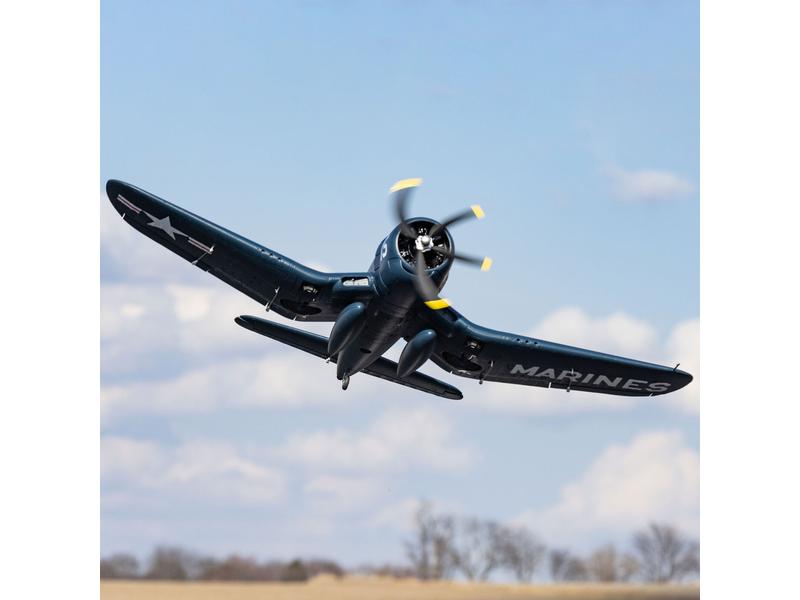 E-flite Warbird F4U-4 Corsair 1.2 m PNP 2. Weltkrieg Warbird mit starkem Brushless Antrieb und Einziehfahrwerk