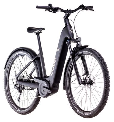 VTC Électrique Cube Nuride Hybrid Pro 600 Allroad Easy Entry Shimano Cues 10V 600 Wh 29'' Noir 2025