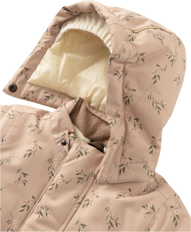 Lil' Atelier NMFLASNOW10 JACKET AOP 1FO LIL Rugby tan