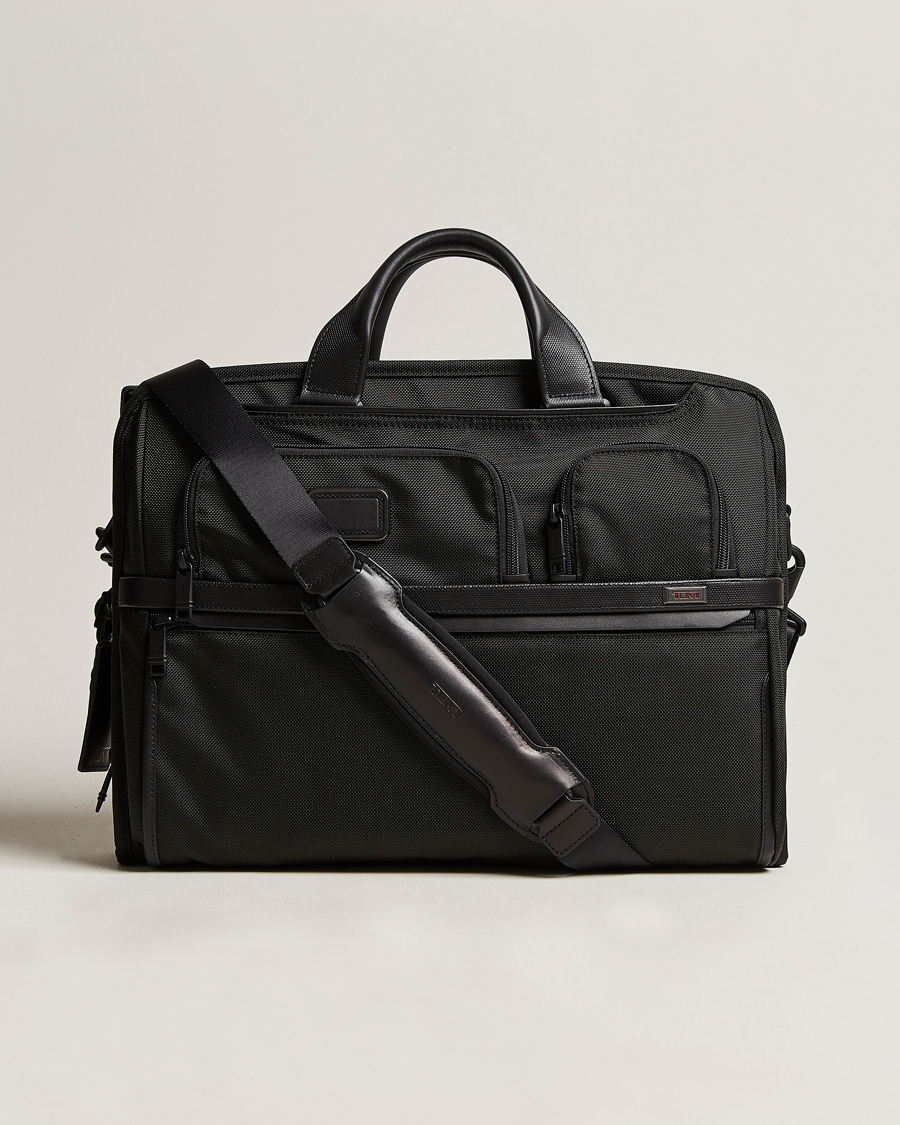TUMI Alpha 3 Compact Large Laptop Brief Black