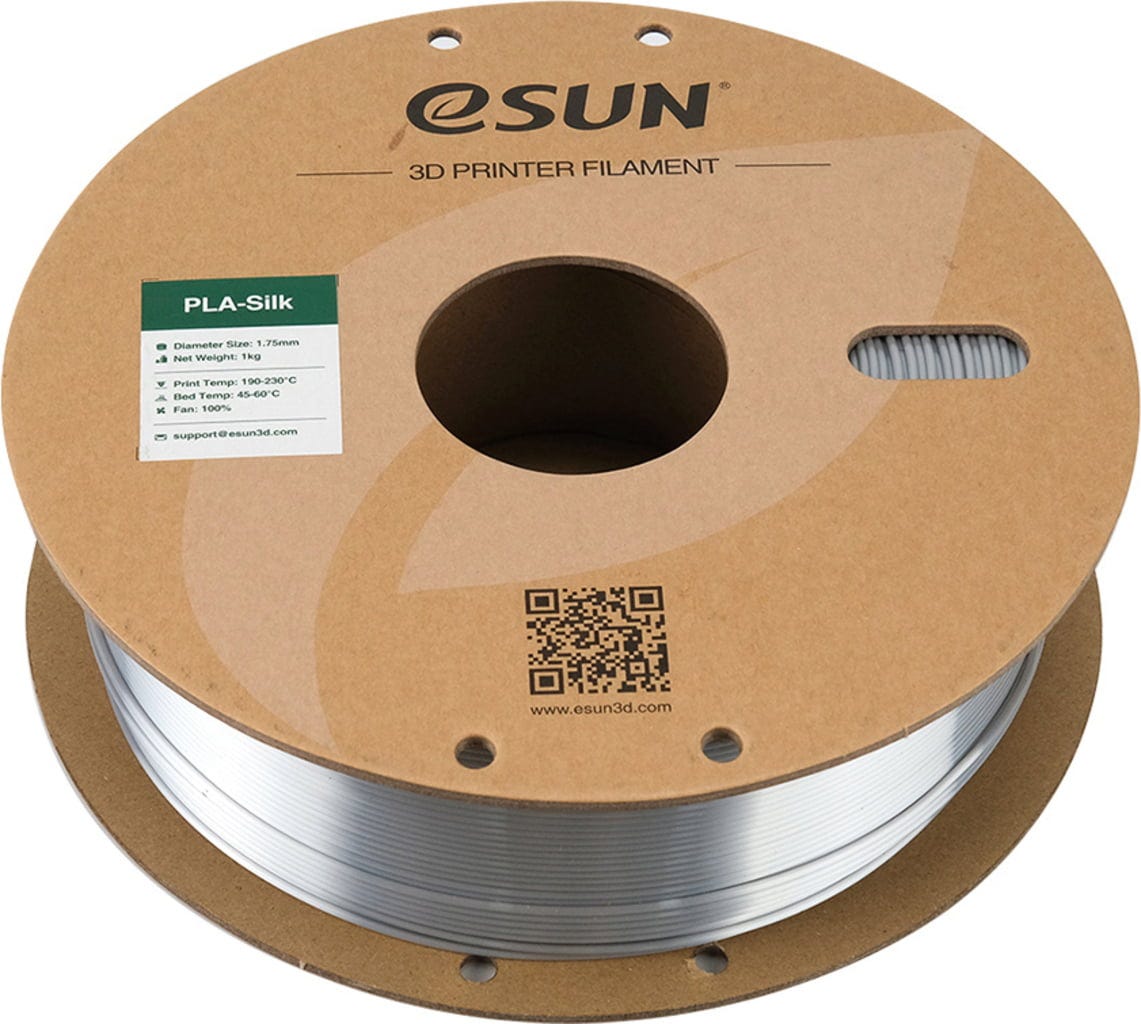 eSUN  PLA-Silk Silver, 1,75 mm / 1000 g    Seidenartiges Filament mit Metall-Optik