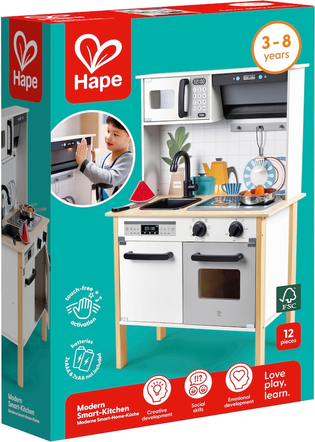 Hape Spielküche »Moderne Smart-Home-Küche« mit Licht- & Soundeffekt