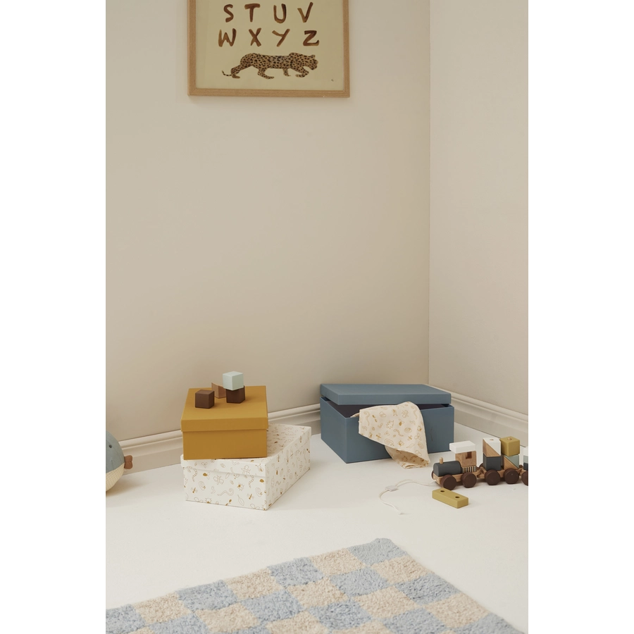 Kids Concept® Aufbewahrungsboxen 3 Stk. ,blau