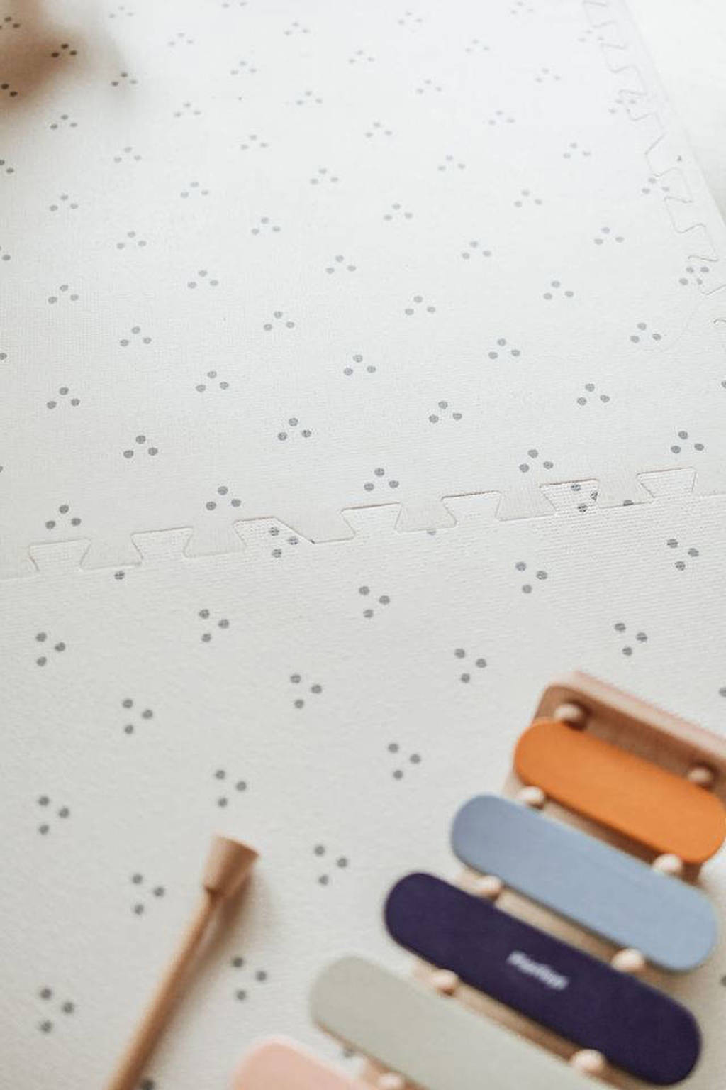 EEVAA 2-in-1 omkeerbare puzzel speelmat en opbergdoos Numbers/Dots (180x180cm - 9 tegels)