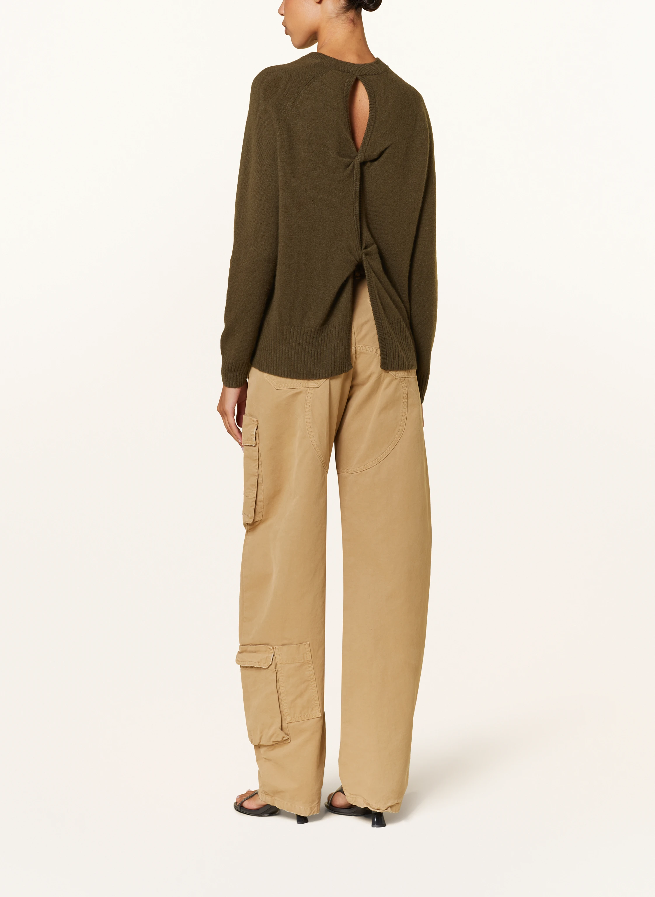 CHRISTOPHER ESBER Cashmere-Pullover MONUMENT OPEN TWIST mit Cut-outs
