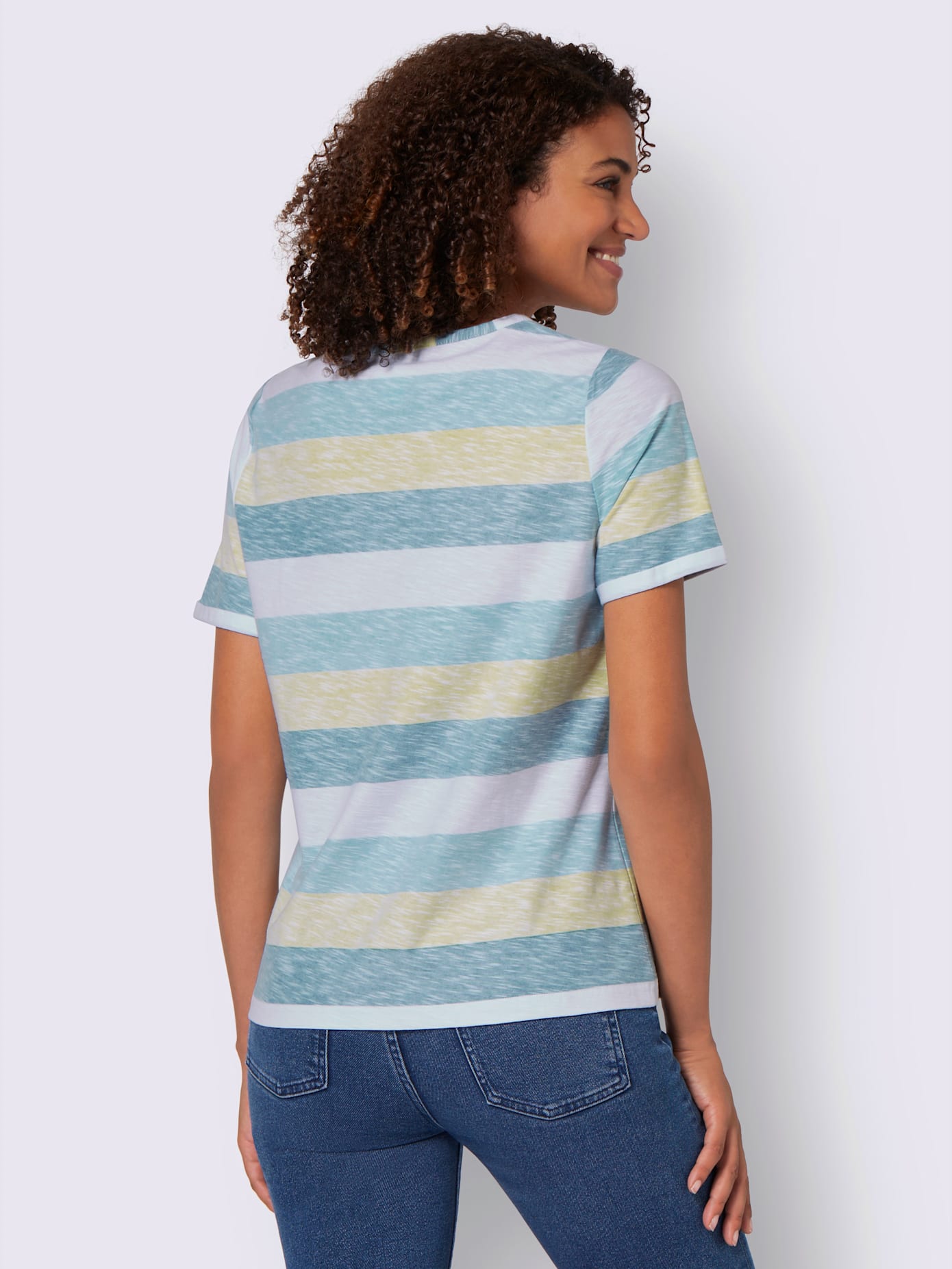 T-shirt à rayures pur coton