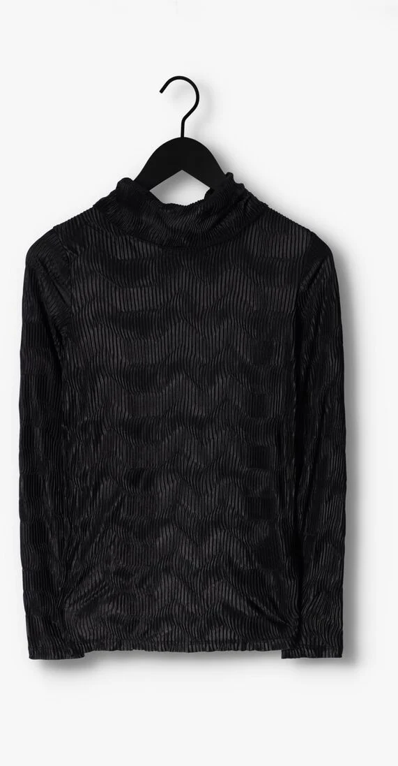 ANOTHER LABEL zwarte another label  charlot top l/s